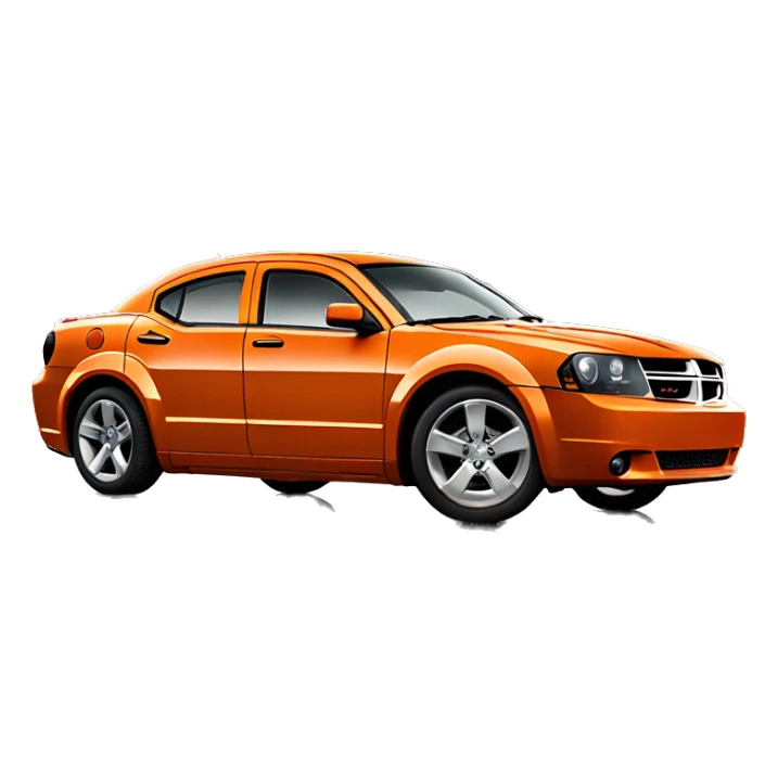 2008 Dodge avenger RT, sunset orange, 3.5L V6, black rims, sticker