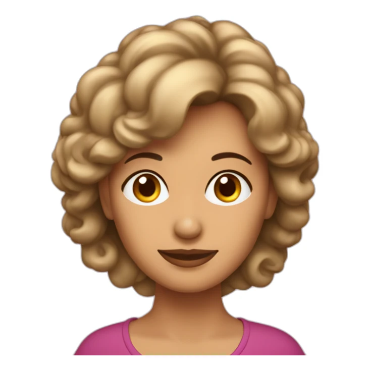 Mujer de 50 años morena de pelo corto sticker