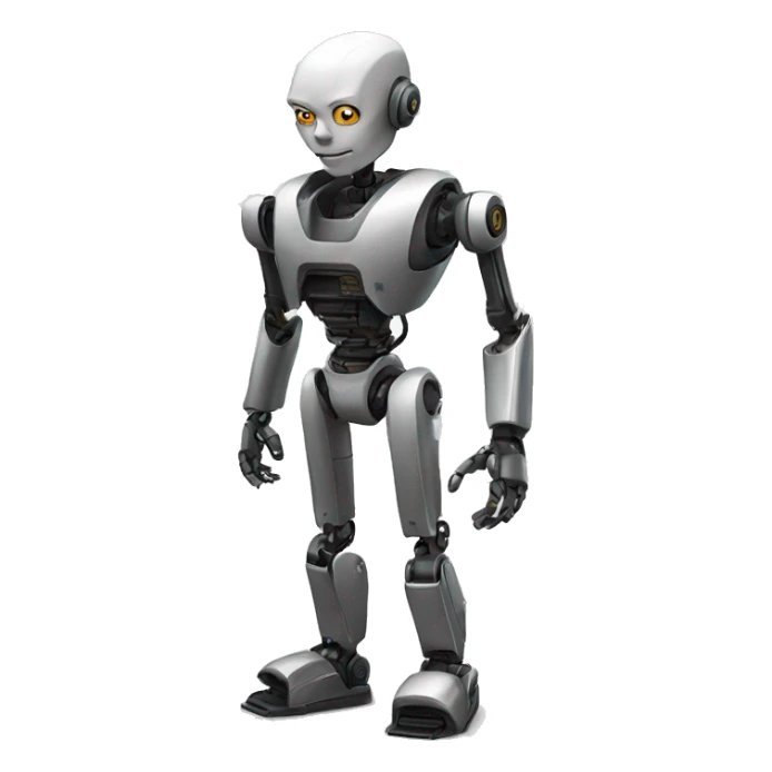 a modern style robot.Dont give bald head.It should be attractive.I need full body robo from head to legs sticker