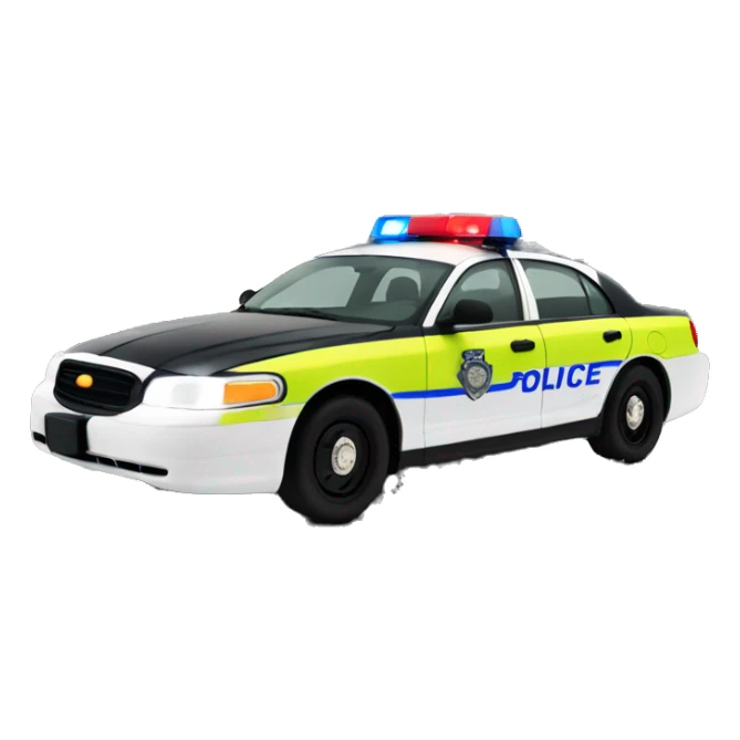 toronto skyline with police car sticker