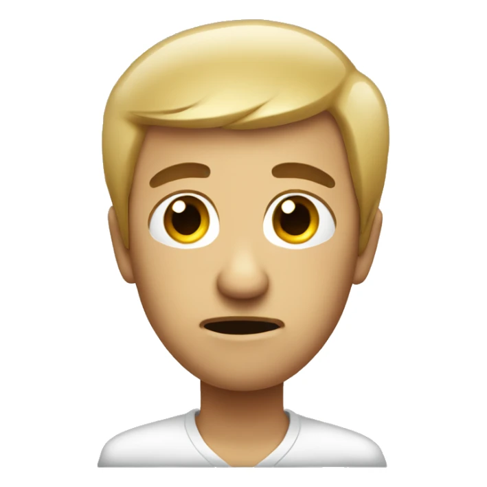 A person who is very tensed about his hairfall sticker