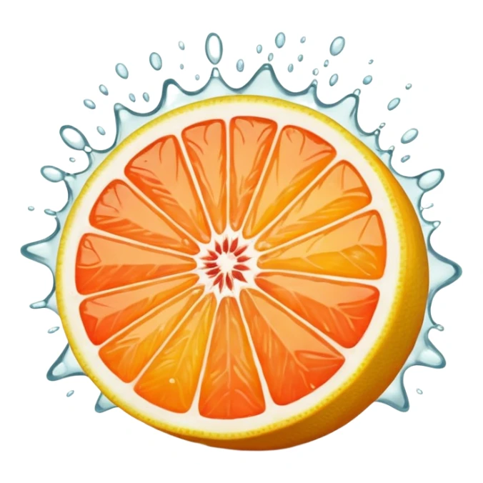 exposion of lemon, orange and grapefruit sticker