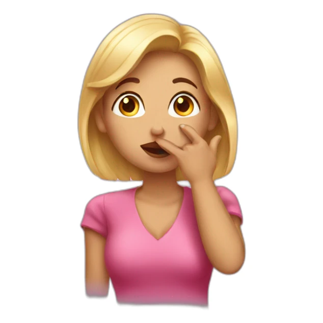 a woman sending kisses sticker