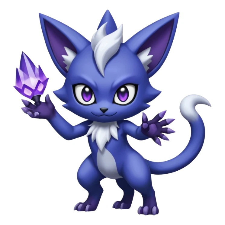 Sableye-Meowstic-Absol-hybrid-fusion (full body) sticker