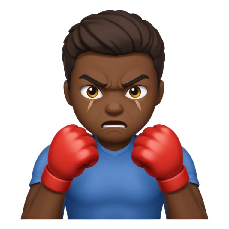 Angry with balled fists in the air sticker