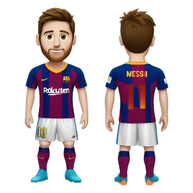 Messi qui montre son maillot sticker