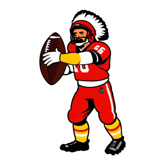 Chief being garbage at football sticker