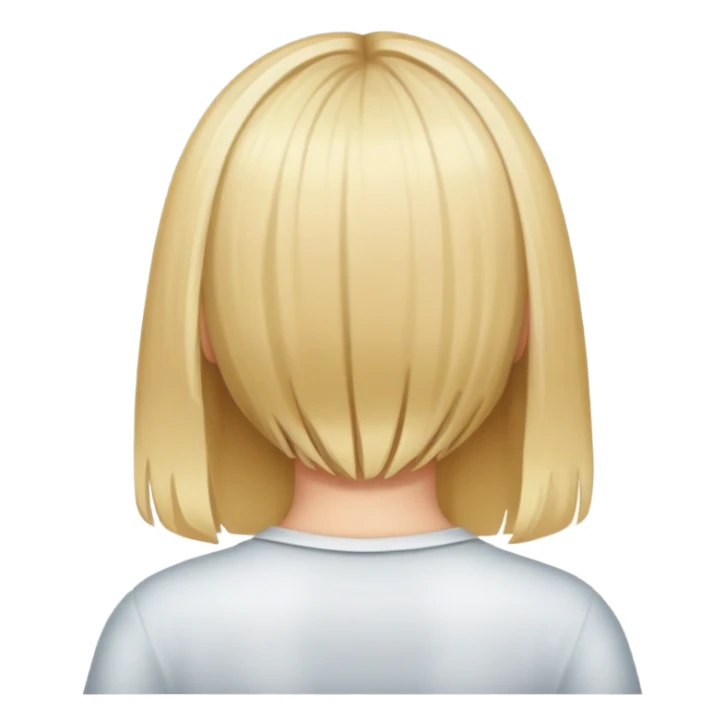 Blond girl back of head  sticker