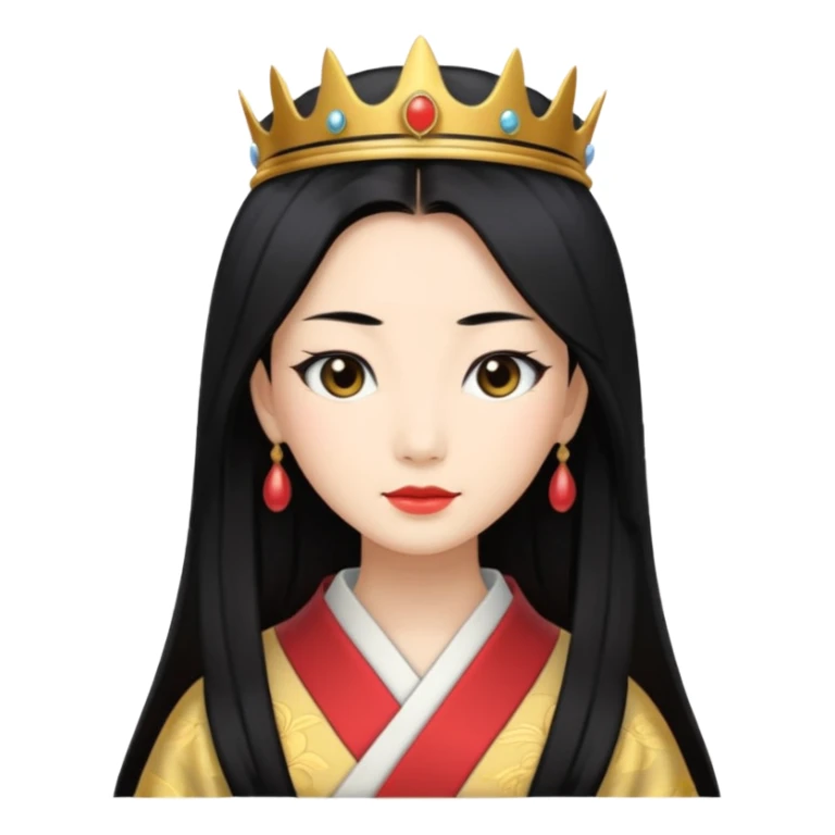 japaneses queens long hairs sticker