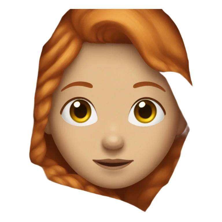 Girl with ginger hair and blanket  sticker