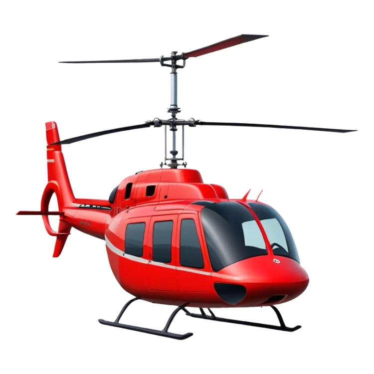 Bell 206 - Bell Helicopter (Model Year: 2021) (Iconic colour: Red) sticker