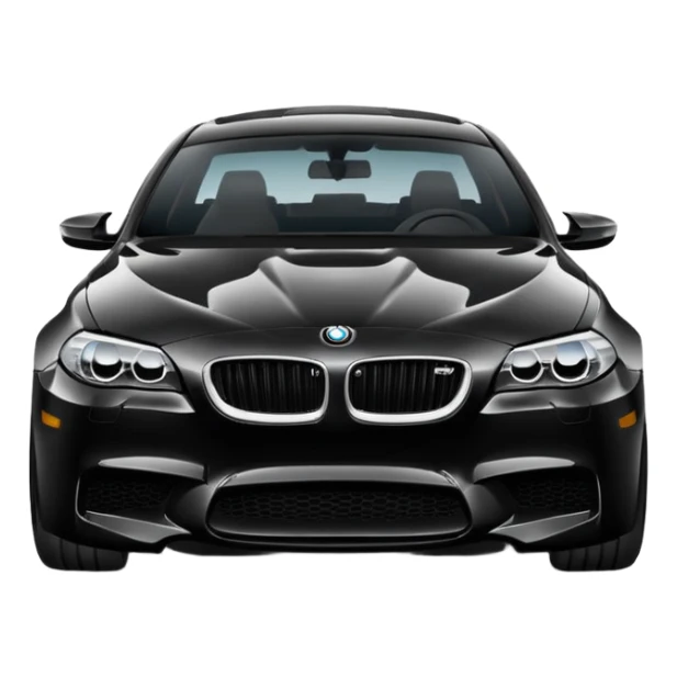 BMW F10 M5 black car, minimal style sticker
