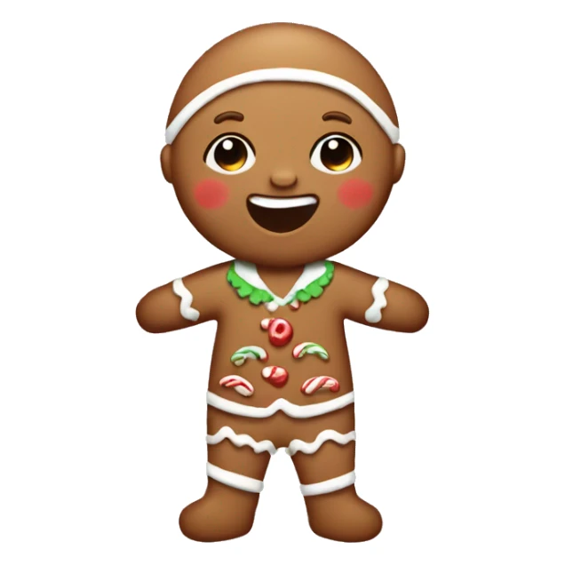 gingerbread cookies baby boy sticker