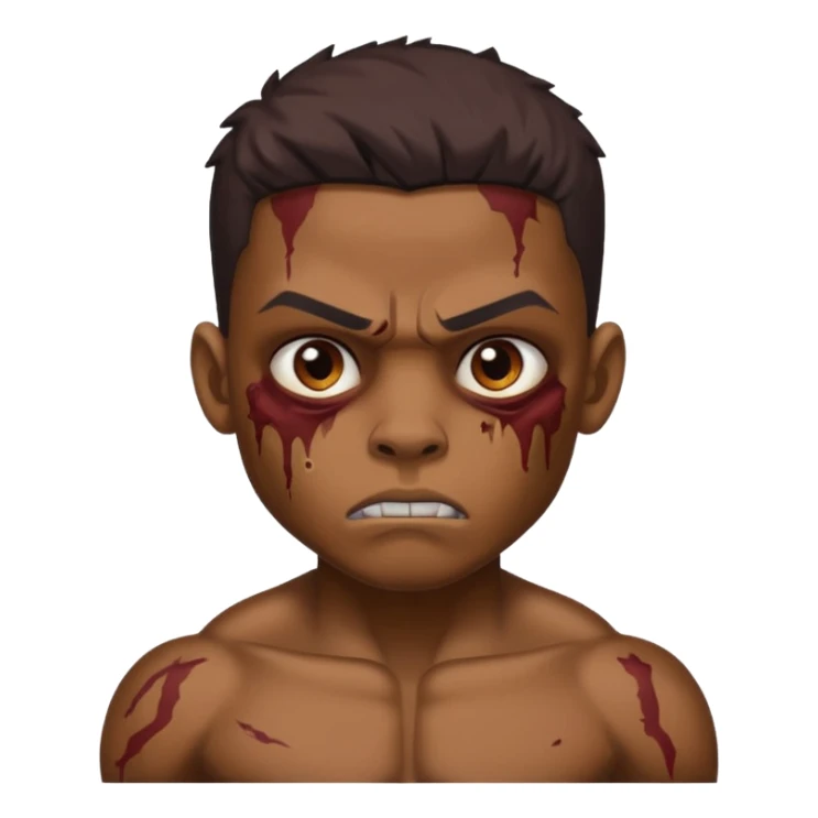 make a brown zumbi boy sticker