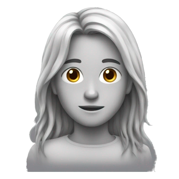 Long hair teenager boy sticker