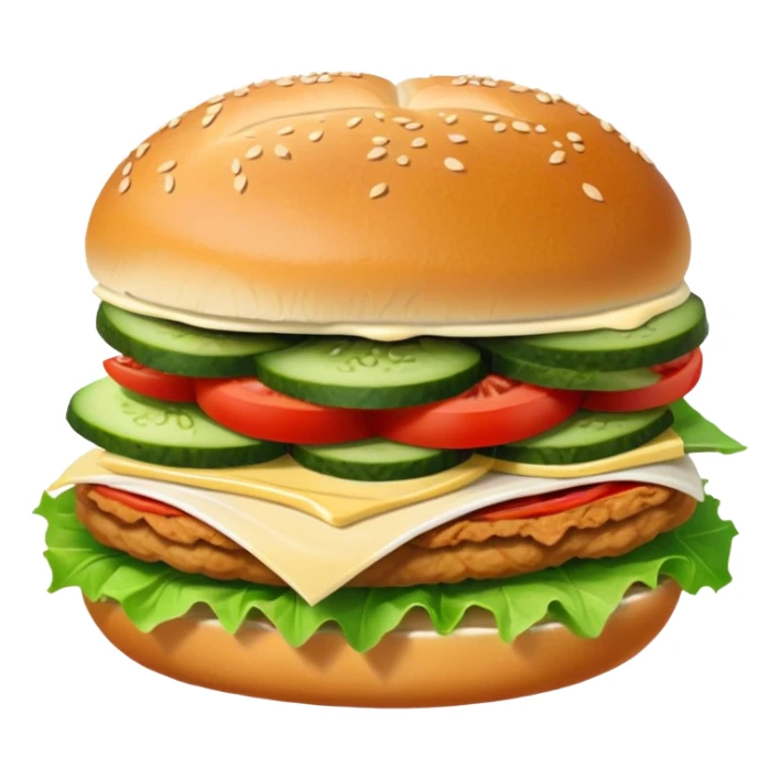 sandwich with turkey, lettuce, pickles, mayonnaise, and tomatoes side view sticker