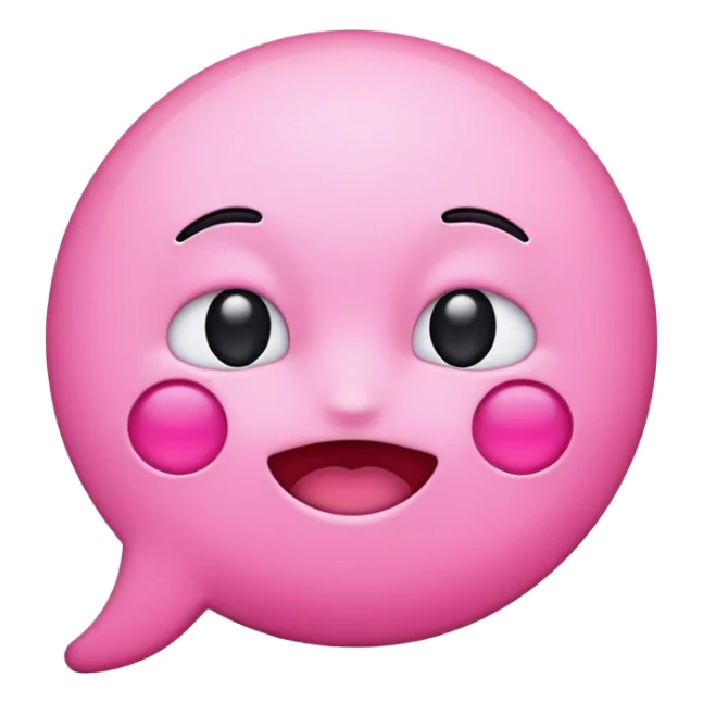 Emoji pink sticker