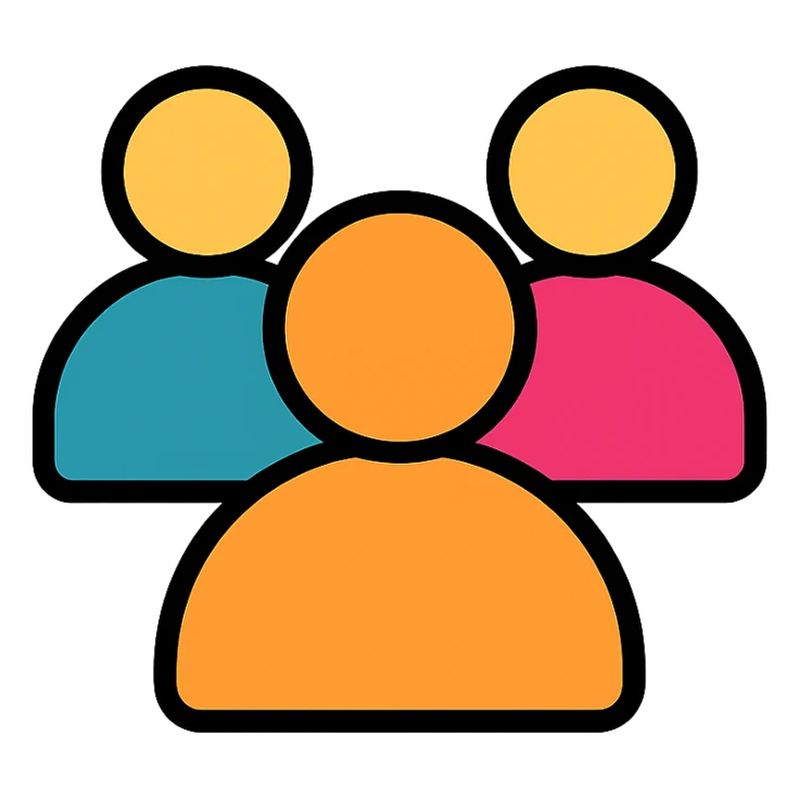 simple group of people sticker