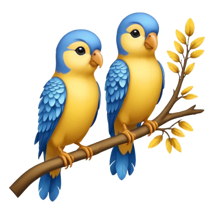 A beautiful love birds sticker
