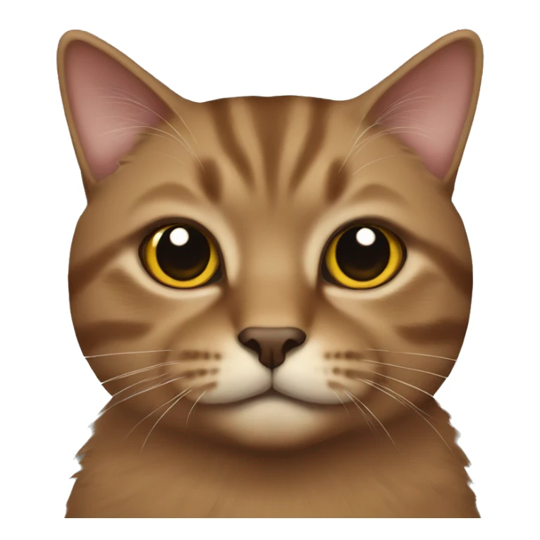 Brown Scottish cat sticker