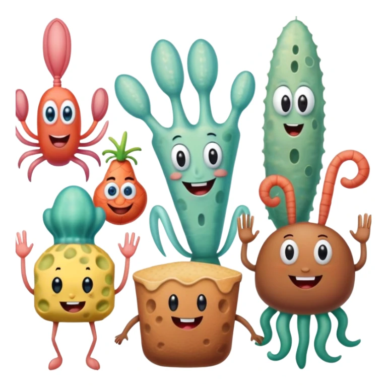 Entire cast of sponge bob SquarePants sticker