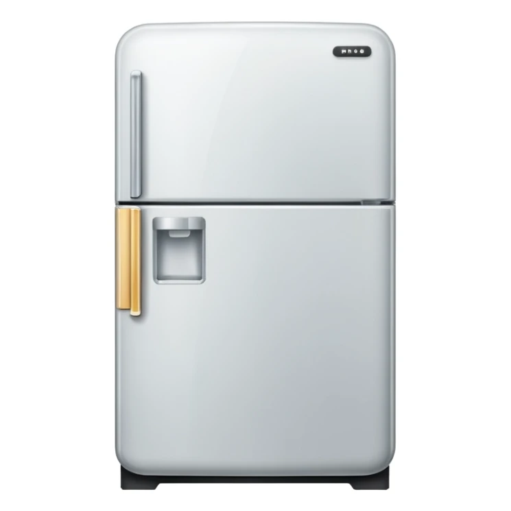 refrigerator emoji in style of aple sticker