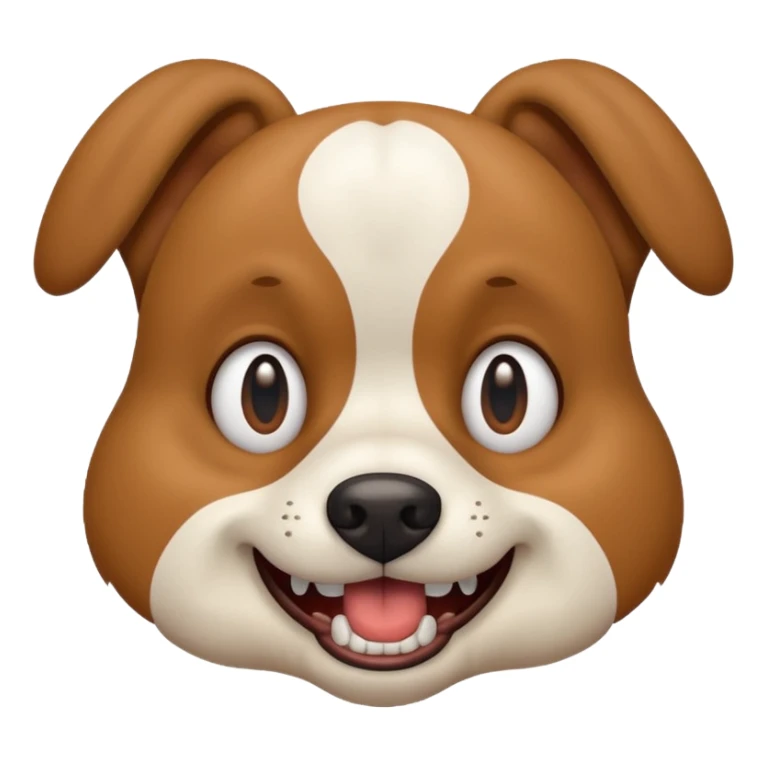 dog making funny face out of pettiness sticker