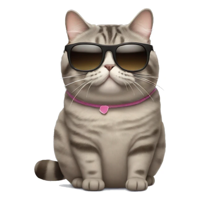 pusheen wearing sunglasses sticker