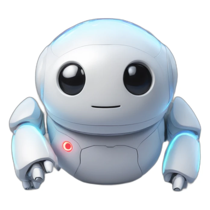 A holographic Baymax on watch, holographic, unreal engine 5 sticker