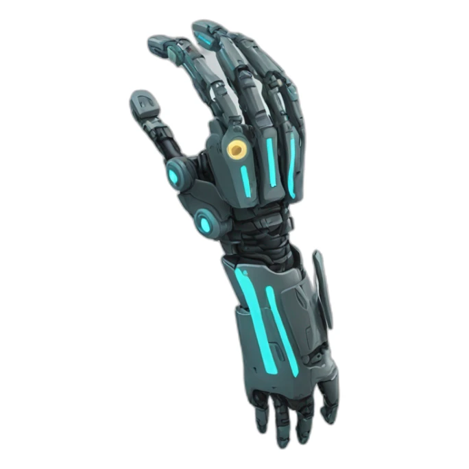 cybernetic arm sticker