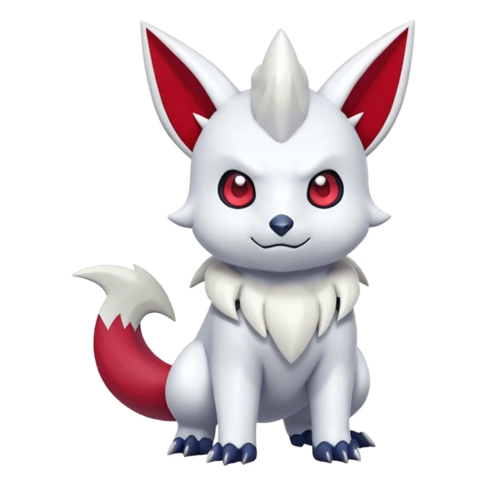 Epic Shiny Cool Cute Kawaii Zangoose-Absol-Pokemon Full Body sticker