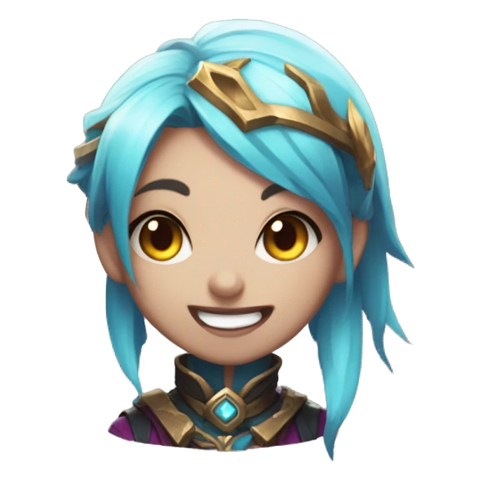 jinx from league of legends arcane sticker