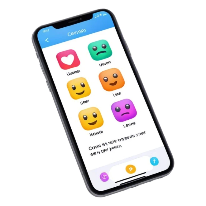 AI companion application on the phone  sticker