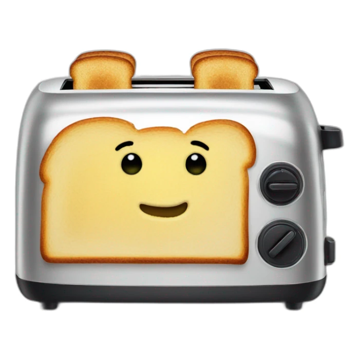 A toaster that is made of glass sticker