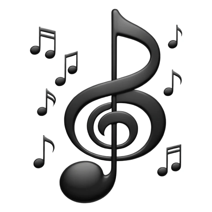 musical notes sticker