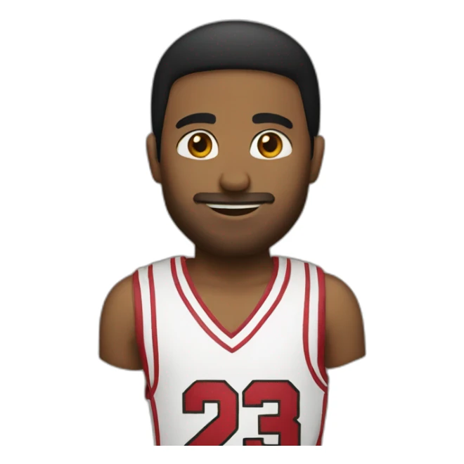 Number 23 in Jordan font sticker