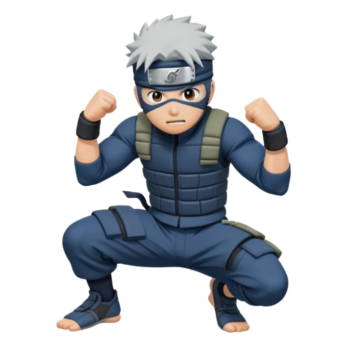 Kakashi do the the rock famous move sticker