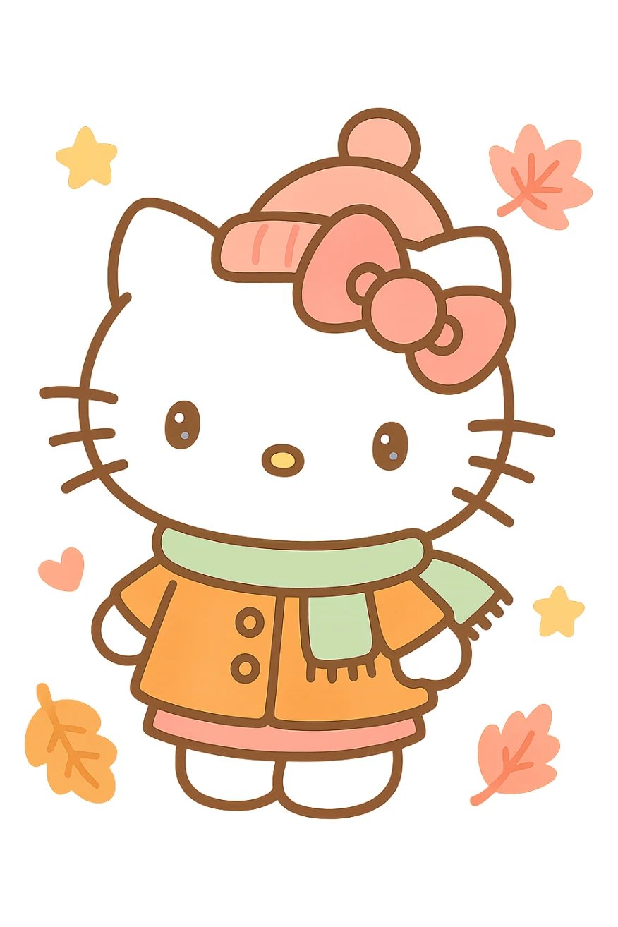 Hello Kitty Autumn Style sticker