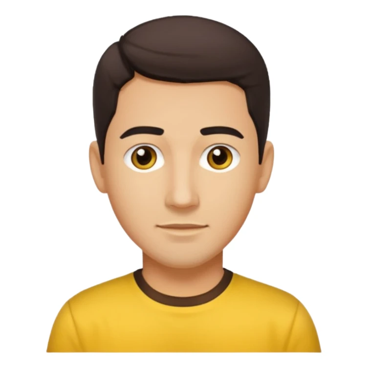 Jonathan Knight brown eyes,dark brown hair, yellow shirt  sticker