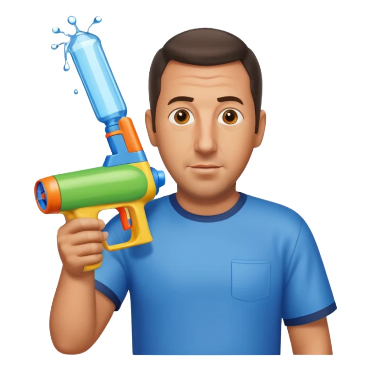Adam Sandler with a Water Gun sticker