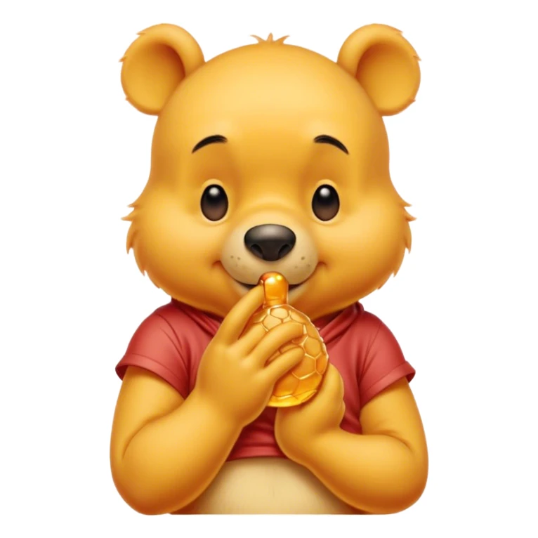 Winnie the Pooh blowing a kiss sticker