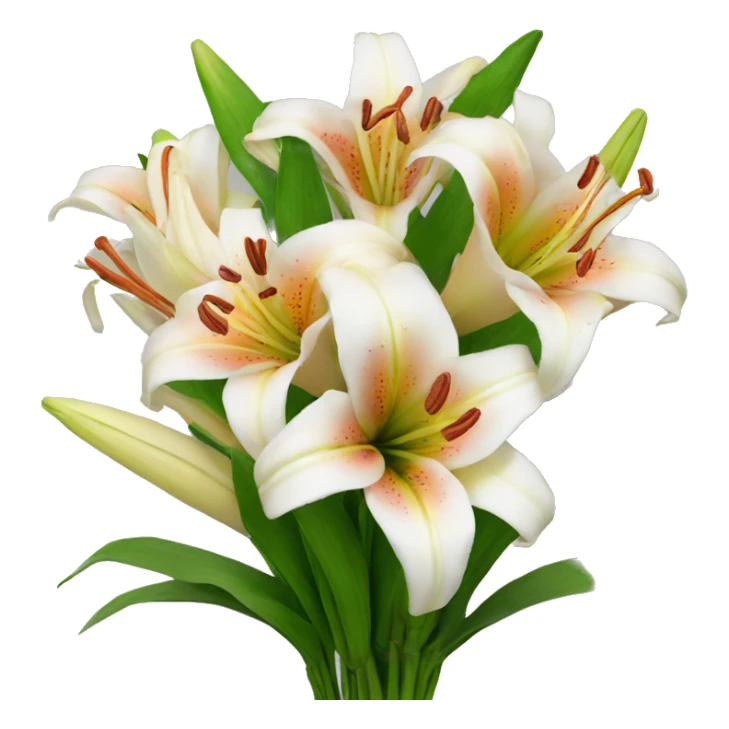 bouquet of lilies  sticker