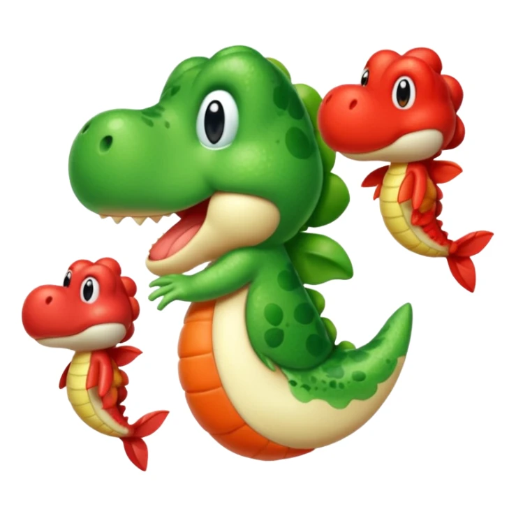 Yoshi was too cold and Scampi was too hot! sticker