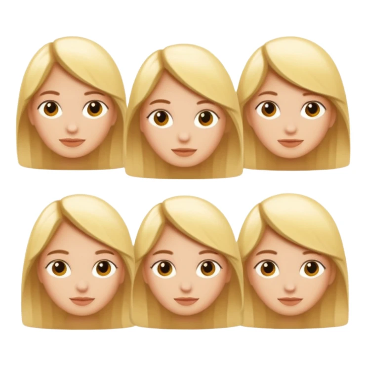 5 personas de diferentes estilos, nadie rubio sticker