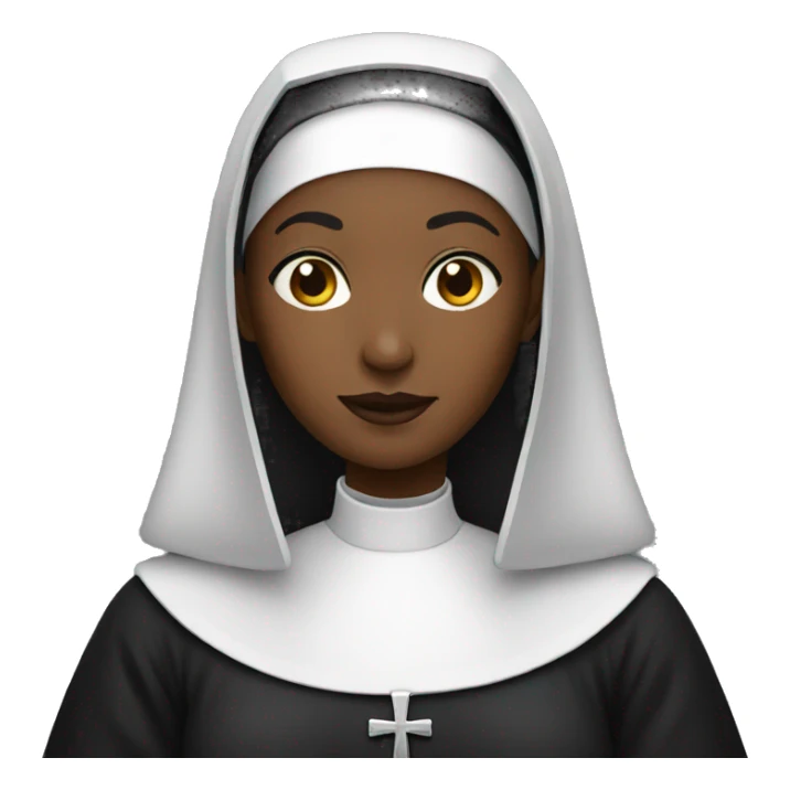 black nun sticker