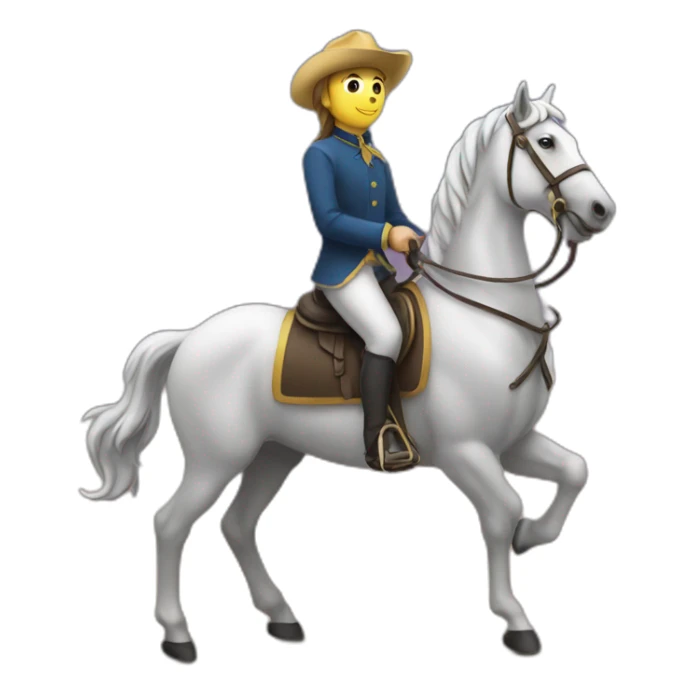 Personne sur cheval sticker
