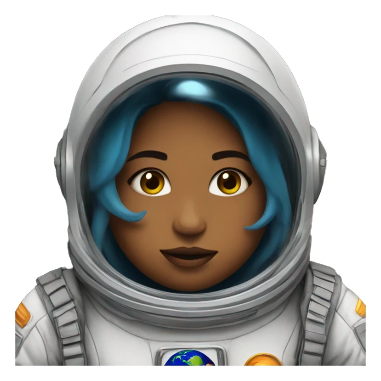 girl in space suit fats sticker
