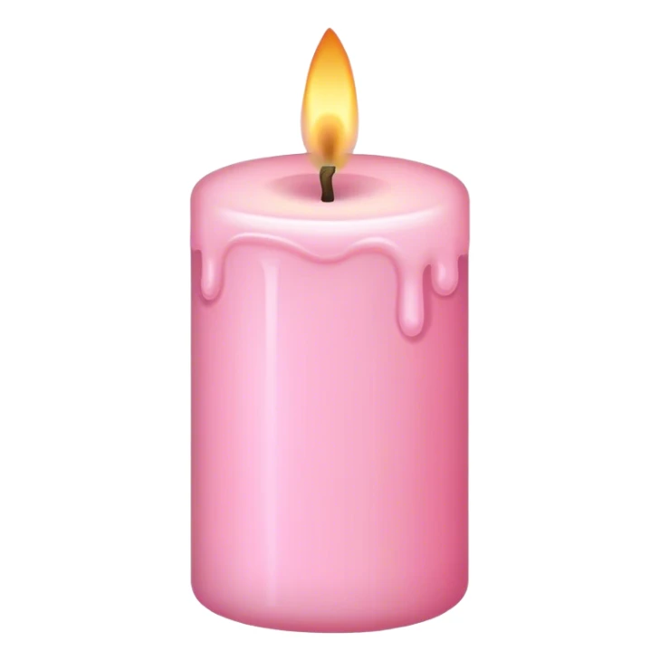 Baby pink candle  sticker