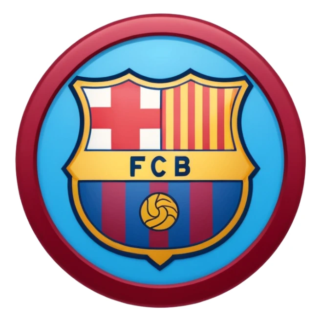 Barcelona club logo sticker