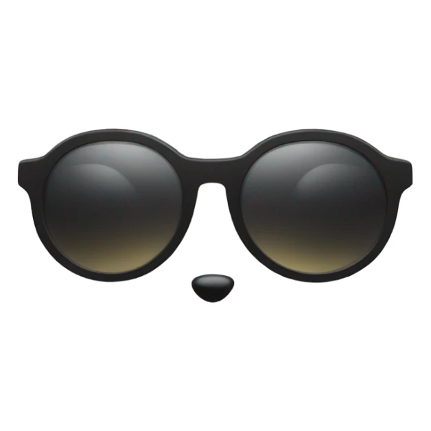 ball of fluff with sunglasses  sticker